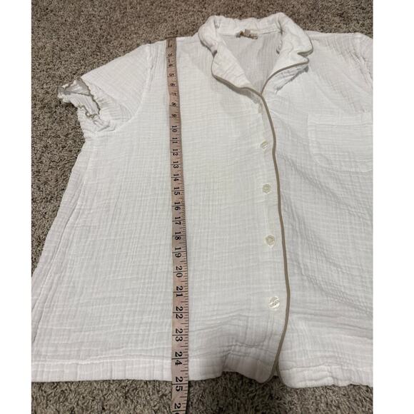 House No 23 - Alaia Short PJ Set - White - Picture 7 of 8